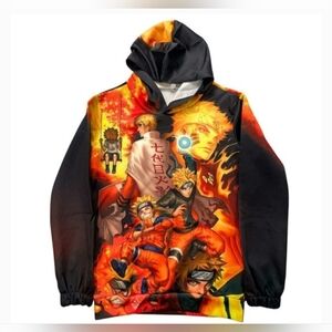 Naruto Uzumaki Anime Hoodie Pullover Graphic Sweatshirt Manga Cosplay Fan NEW